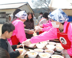 東日本大震災後の女性部支援活動