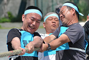 ＪＡ横浜では組合員の健康増進や親睦を図るため、絆を強める支店体育祭が行われている。（写真提供：ＪＡ横浜）