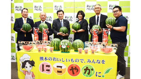 県内のこども食堂に熊本県産スイカを贈呈　ＪＡ熊本経済連
