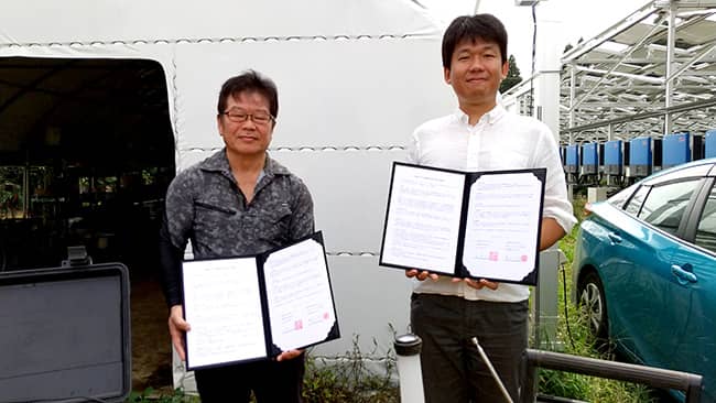 営農型太陽光発電設備の災害時活用で地元町内会と協定　千葉エコ・エネルギー