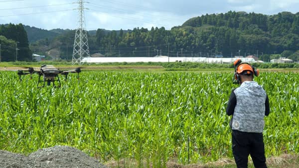 つなぐファーム　千葉県内2か所で農業用ドローンによる農薬散布業務を実施