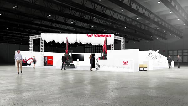 「第7回 国際 建設・測量展」1tクラスの電動ミニショベルを参考出展　ヤンマー建機