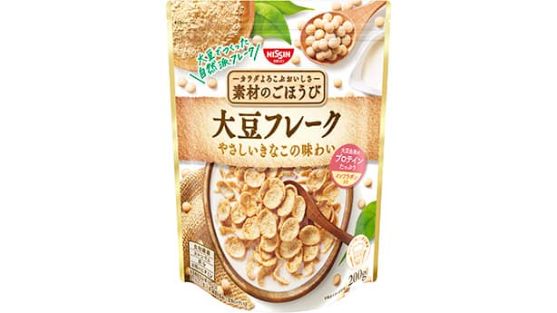大豆でつくった自然派フレーク新発売　日清シスコ