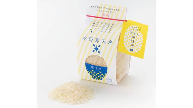 コシヒカリと寒天のコラボ商品「水野寒天米」発売