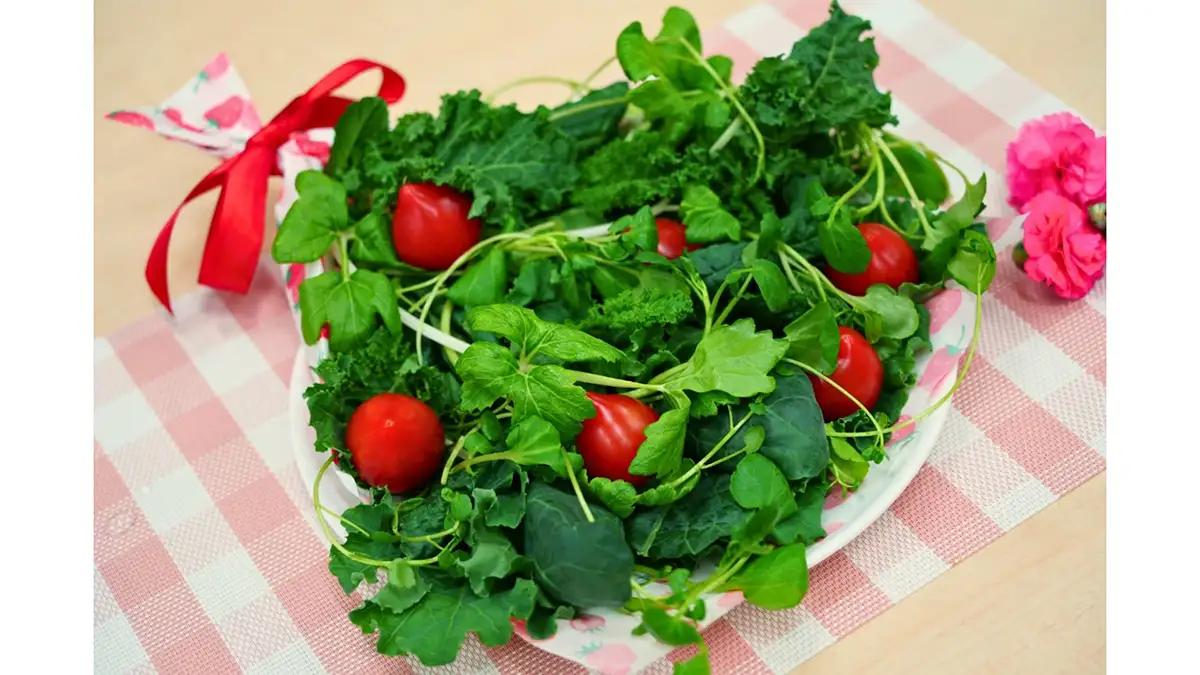 母の日限定「食べられるサラダブーケ」発売　日本山村硝子