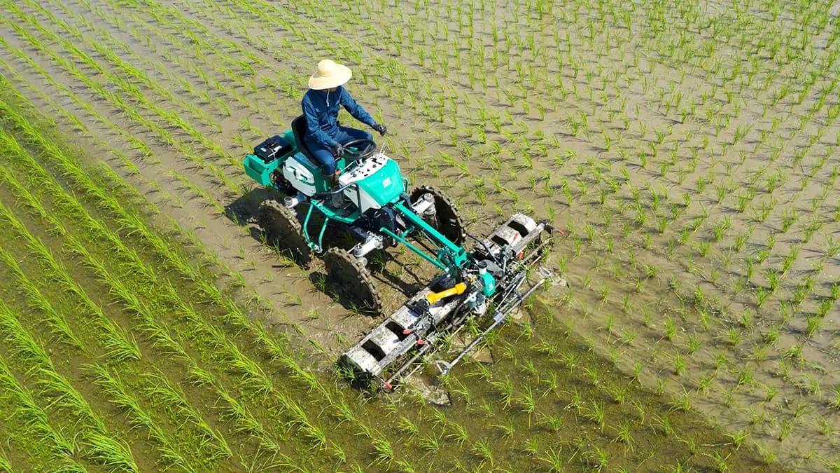 幸手市で水田除草機「WEED MAN」実演研修会　オーレック