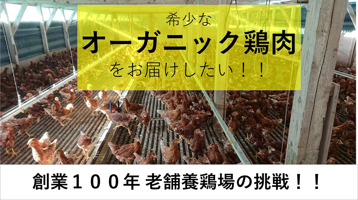 大分でオーガニック鶏肉を生産販売　クラファン開始　カジワラファーム