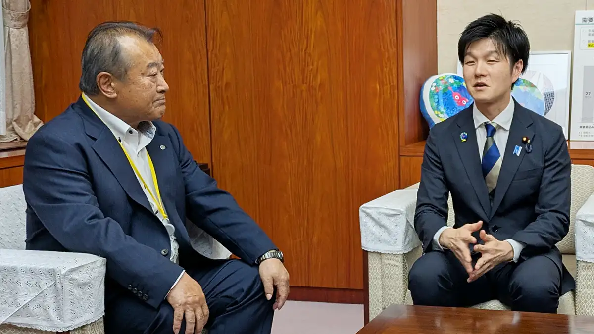 非主食用米の生産で意見交換　鈴木農相と法人協会の齋藤会長ら