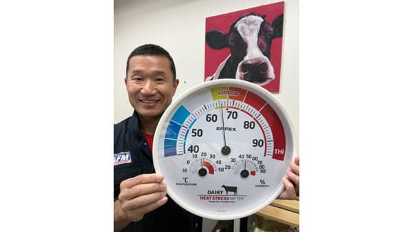 乳用牛のための暑熱ストレス指標計「ヒートストレスメーター」開発　エンペックス気象計