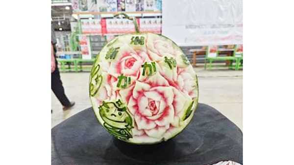 ＪＡ新潟かがやき産「大玉すいか」でトップセールス　ＪＡ全農にいがた