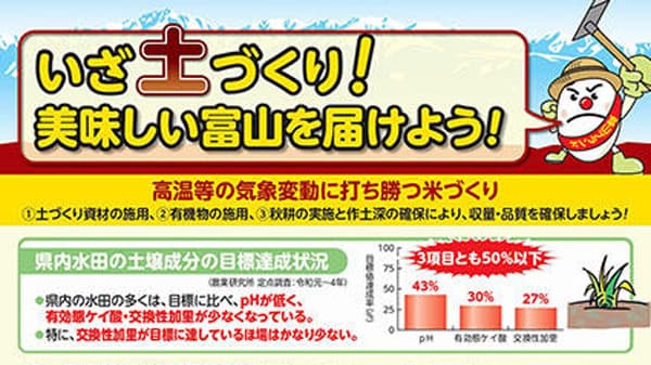 「いざ土づくり！美味しい富山を届けよう！」秋の土づくり運動を推進　富山県ＪＡグループ