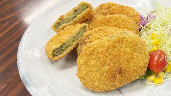 規格外の丹波黒大豆枝豆使い　学校給食にコロッケ提供　ＪＡ兵庫六甲