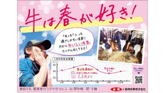 牛乳乳製品の魅力発信「酪農の輪　プロジェクト」第二弾　ＪＡ全農