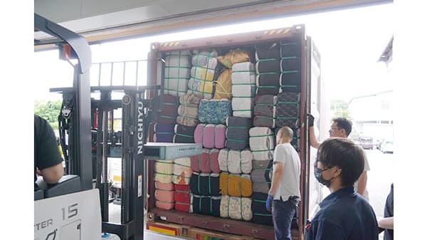 ファイバーリサイクル衣類　海外への送り出しを実施　グリーンコープ