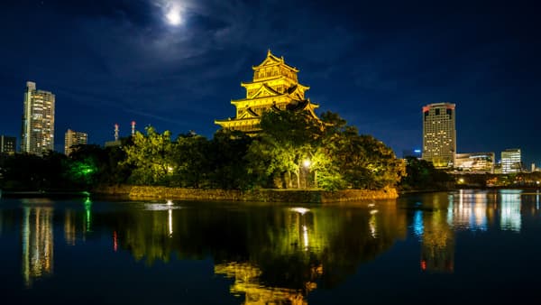 世界小児がん啓発キャンペーンに協賛　7日から広島城をライトアップ　村上農園