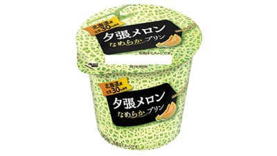 北海道産の素材にこだわり「夕張メロンなめらかプリン」新発売　北海道乳業
