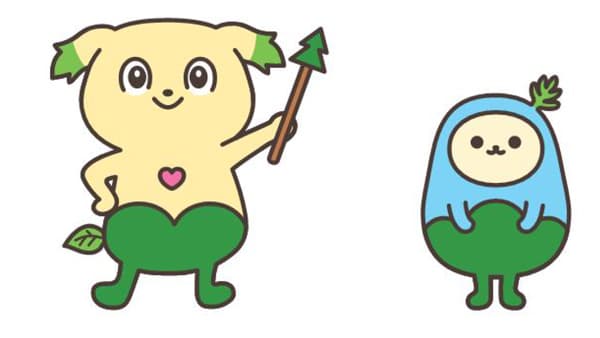 森林保険に新公式キャラクター「たもちぃ」「そよりん」が誕生　森林保険センター