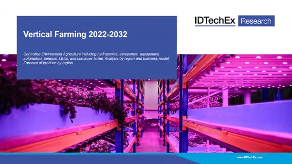 "垂直農法"の現状、課題を解説　無料ウェビナー開催　IDTechEx