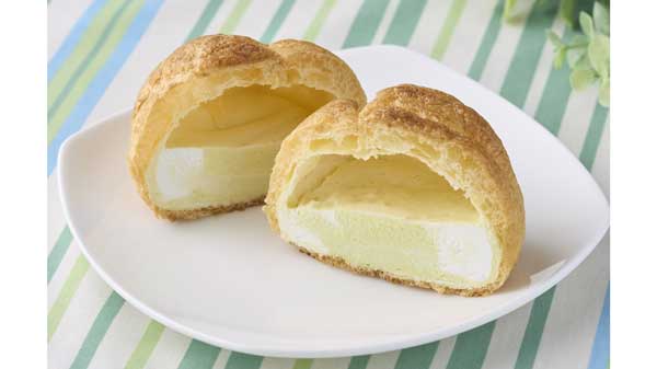 静岡県産クラウンメロン使用シュークリーム　8日から期間限定発売　ミニストップ