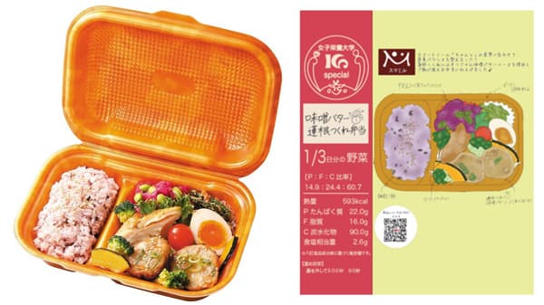 女子栄養大生が開発「味噌バター蓮根つくね弁当」発売　コープデリ