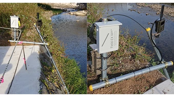 簡易設置・移動可能な一次電池駆動の危機管理型水位計　大村市で実証開始