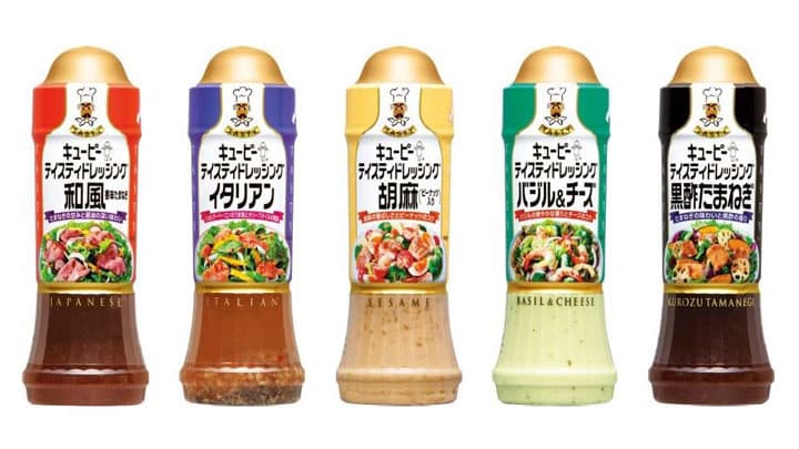 テイスティドレッシング全品に再生プラスチック含む容器を採用　キユーピー