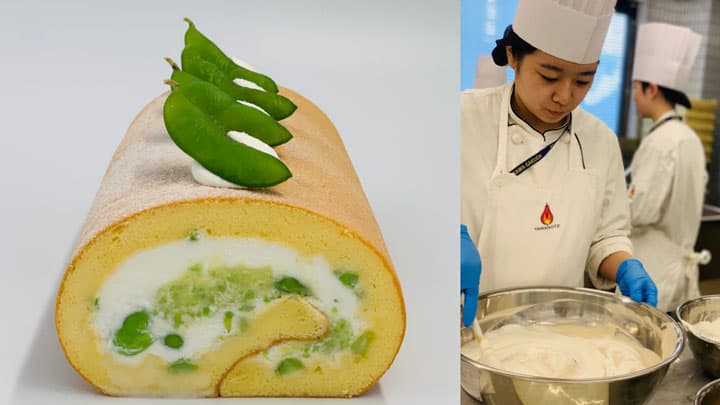 地元世田谷で採れた枝豆を使ったロールケーキなど販売　山手調理製菓専門学校