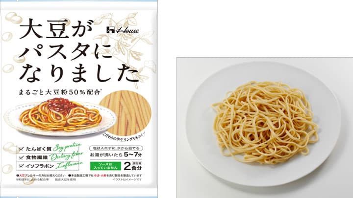 好評の「大豆がパスタになりました」販路拡大で発売　ハウス食品