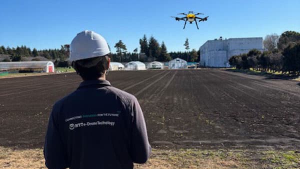 スマート農業技術活用促進法　農研機構の供用ほ場をNTTイードローンが利用開始