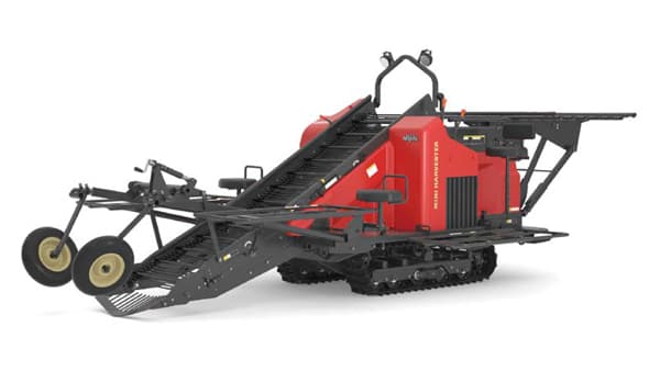 作業を1台で完結する自走式いも類収穫機ミニハーベスタ「GRA651」発売　デザイン一新、基本性能アップ　松山