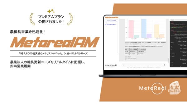 農機具更新タイミング分析AI「Metareal AM」プレミアムプランを提供開始　ロゼッタ