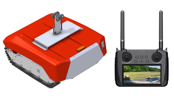 映像を見ながら遠隔操作　電動ラジコン草刈り機「UNiMOWRS-Model S」新発売　ユニック