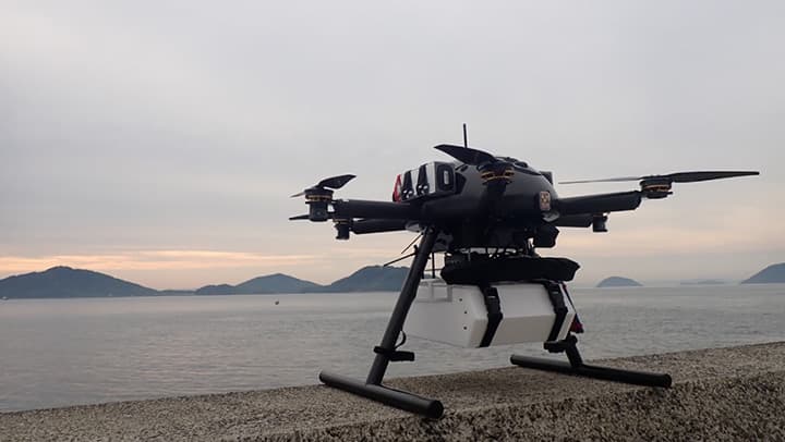 世界初　離島エリアでドローン物流の長期定期航路を開設　かもめや