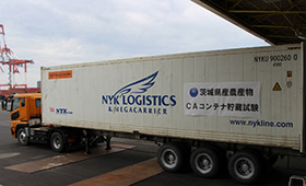 CAコンテナで農産物貯蔵試験