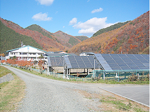葛巻中学校太陽光発電