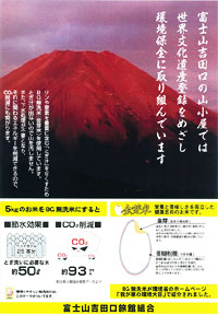 富士吉田口旅館組合のポスター
