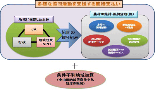 多様な協同活動を支援する直接支払い