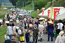 おくたま農産のスイートコーンまつり（2010年８月）