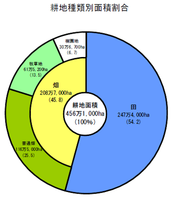 耕地種類別面積割合