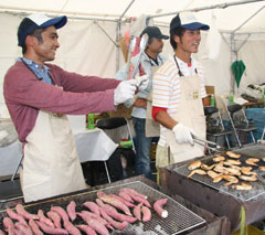 農協祭で出店した青年部