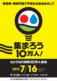 「さようなら原発10万人集会」