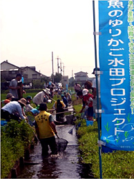 集落あげての魚道造りや食育に取り組む「魚のゆりかご水田」