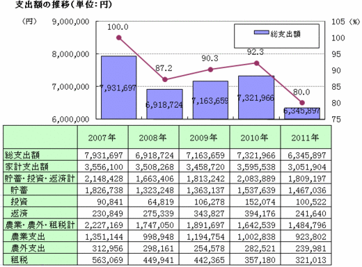 支出額の推移