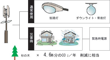 年、杉の木4.6本分のＣＯ2を削減