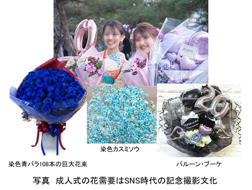 成人式の花の需要はSNS時代の記念撮影文化【花づくりの現場から 宇田明】第77回