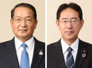 梶毅運営委員会会長（左）、吉田正吾代表理事理事長