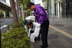 地域の清掃活動 ＪＡ共済連役職員参画