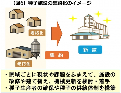 【図6】種子施設の集約化のイメージ