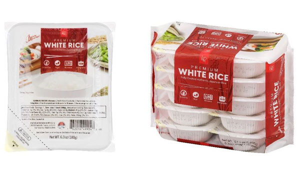 FDAの認証を受けたパックごはん「Microwavable Instant Premium White Rice」