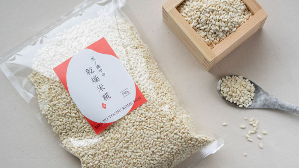 余剰米をアップサイクルした米麹「坂ノ途中の乾燥米糀」